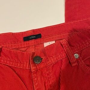 J.Crew Red Corduroy Pant